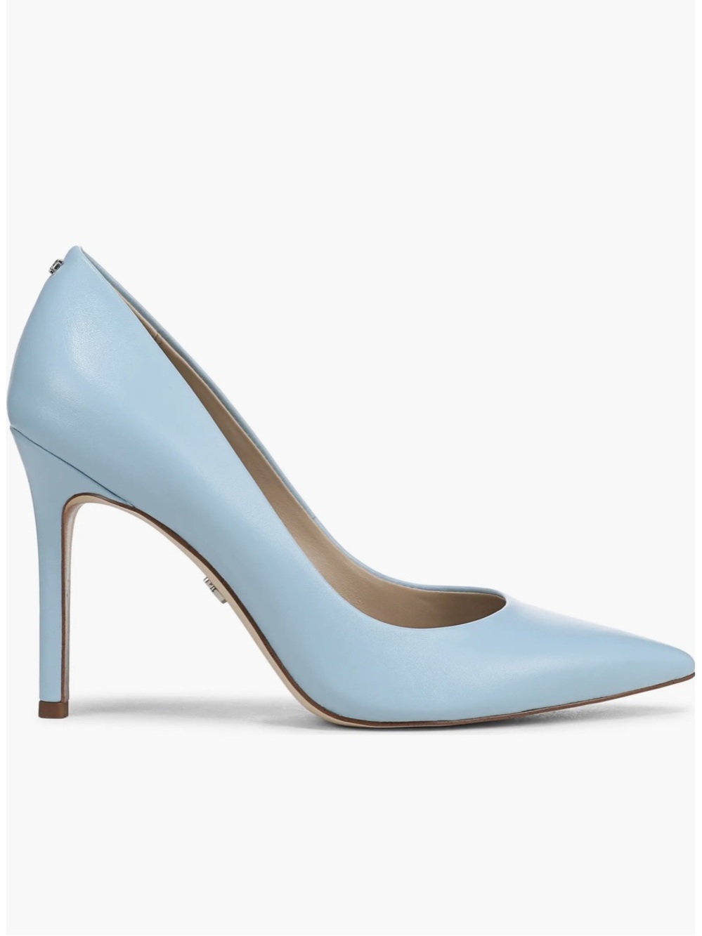 Sam Edelman Classic Pointed Toe High Heel Pump - Light Blue
